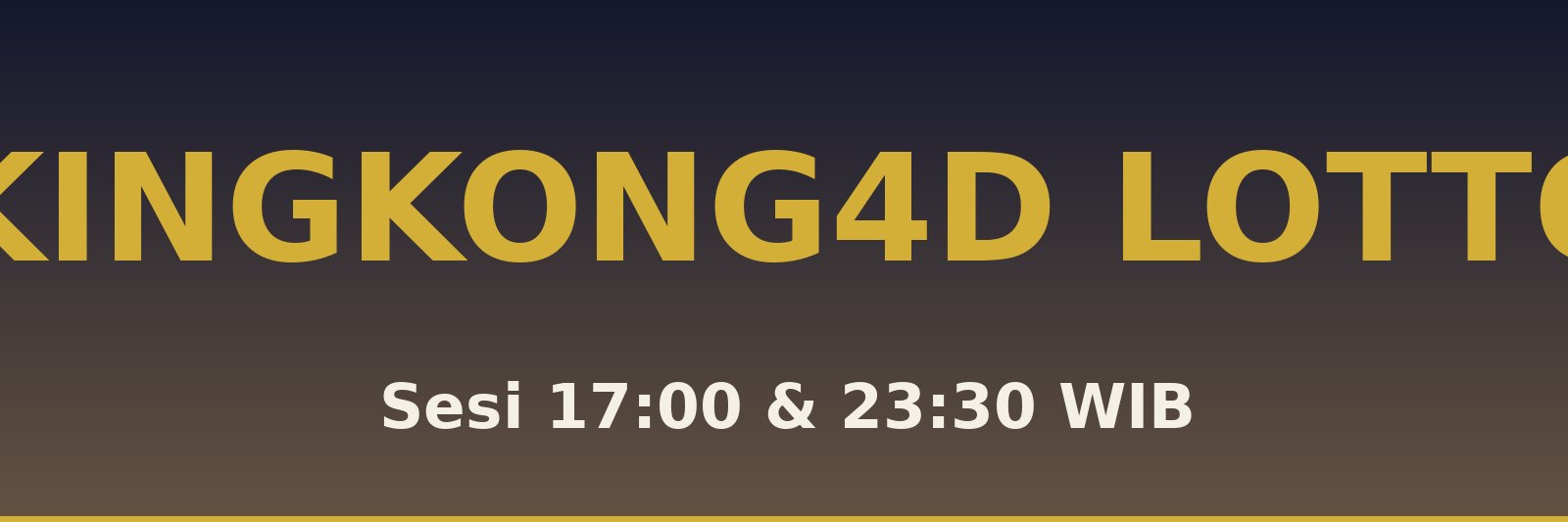 Kingkong4D Lotto Padang Panjang Barat